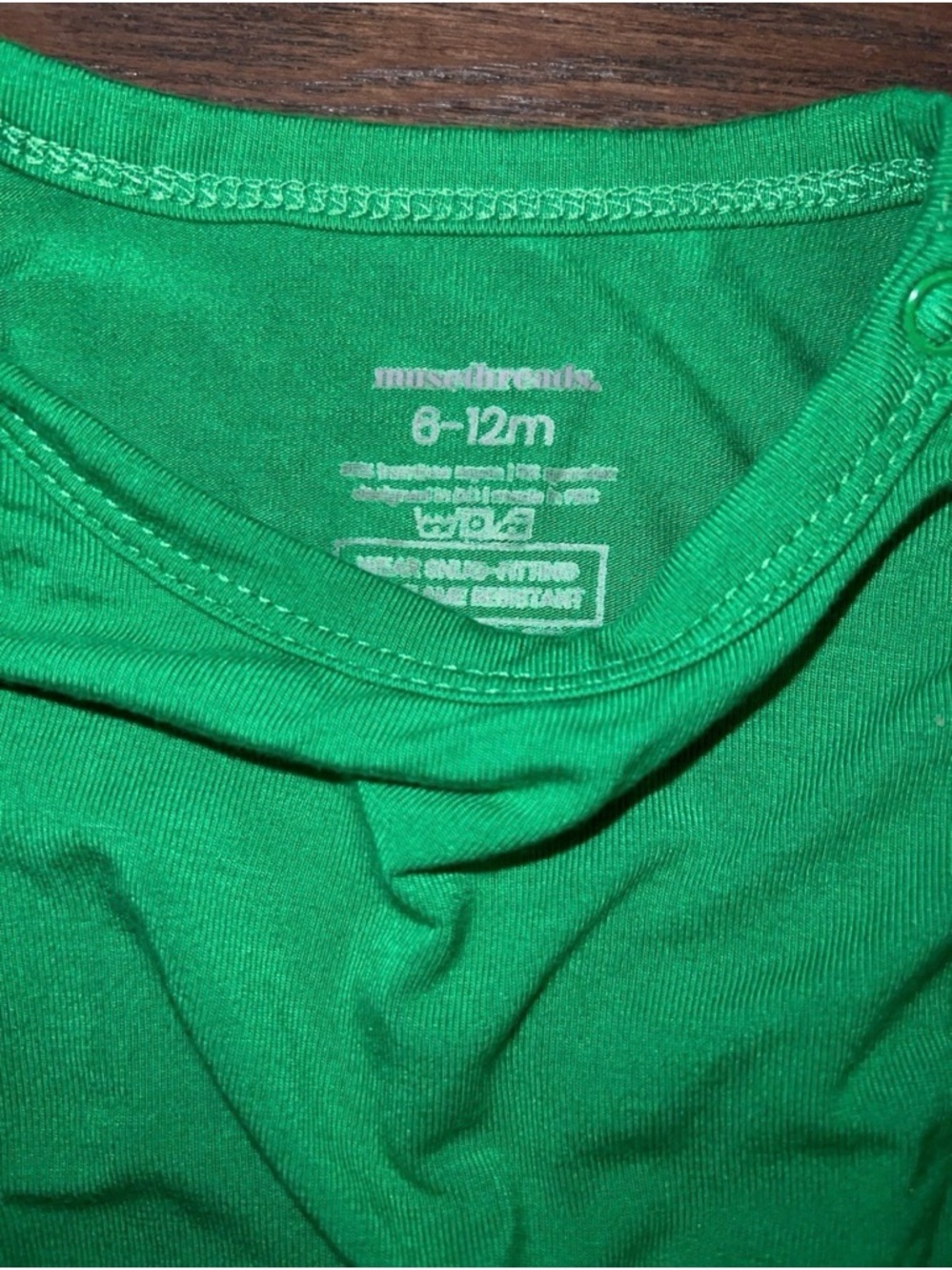 Muse Threads long sleeve onesie bodysuit 6-12 mo - Picture 3 of 4